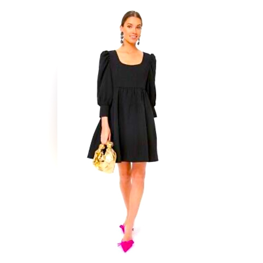 Tuckernuck Pomander Place Black Andie Puff Sleeve Dress